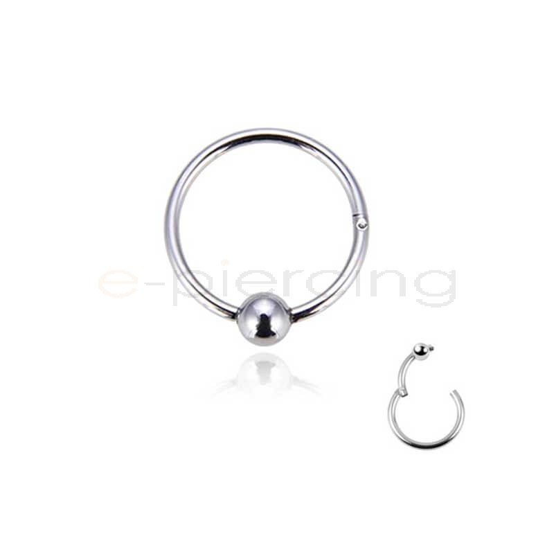 Segment Ring Piercing 8mm Clicker with ball 50460