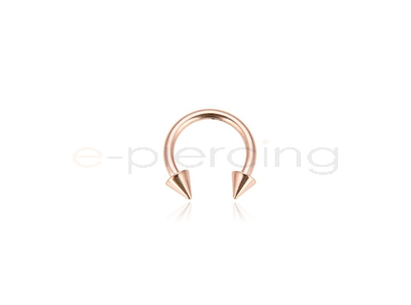 Rose Gold Cilcular Barbell 1.2mm Surgical Steel 316L