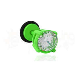 Πράσινο σκουλαρίκι ζιργκόν 8mm 50359