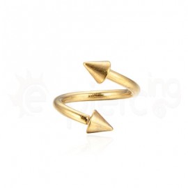 Gold Plated Cone Spiral 1.2mm 60079
