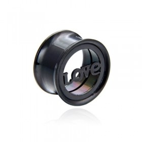 Surgical Steel 316L Tunnel Love 20mm